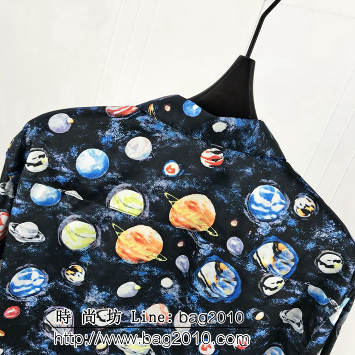 LV路易威登 19ss Galaxy星空系列 銀河行星圖案 活性印花工藝 無膠感 原版真絲混紡面料 高版本男女同款 ydi2572